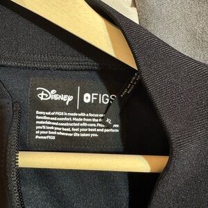 Figs x Disney Black Scrub Jacket